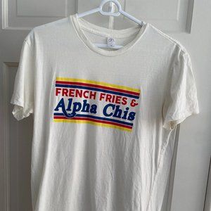 Medium Alpha Chi Omega Sorority Short SleeveT-shirt Alternative Apparel